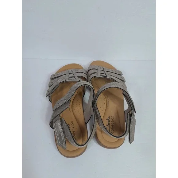 Clarks Womens Elizabelle Kay Beige  Casual  Sandals Shoes Women Sz 8 - Picture 10 of 12